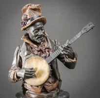 The Minstrel Metal Bust